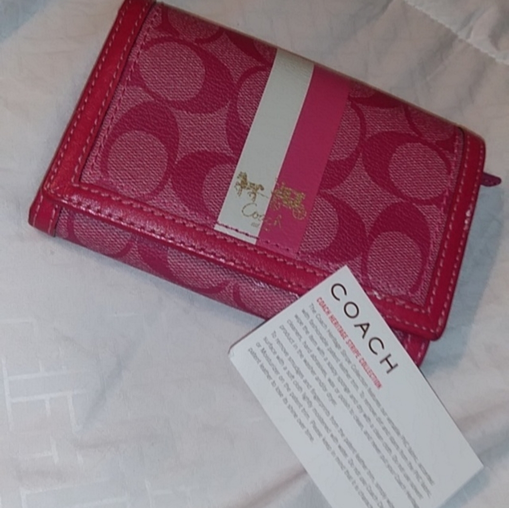 Pink Coach Wallet